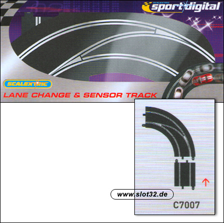 SCALEXTRIC digital digital lane change curve left out to in